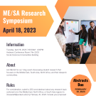 ME/SA Research Symposium | April 18, 2023 10:00am-4:00pm